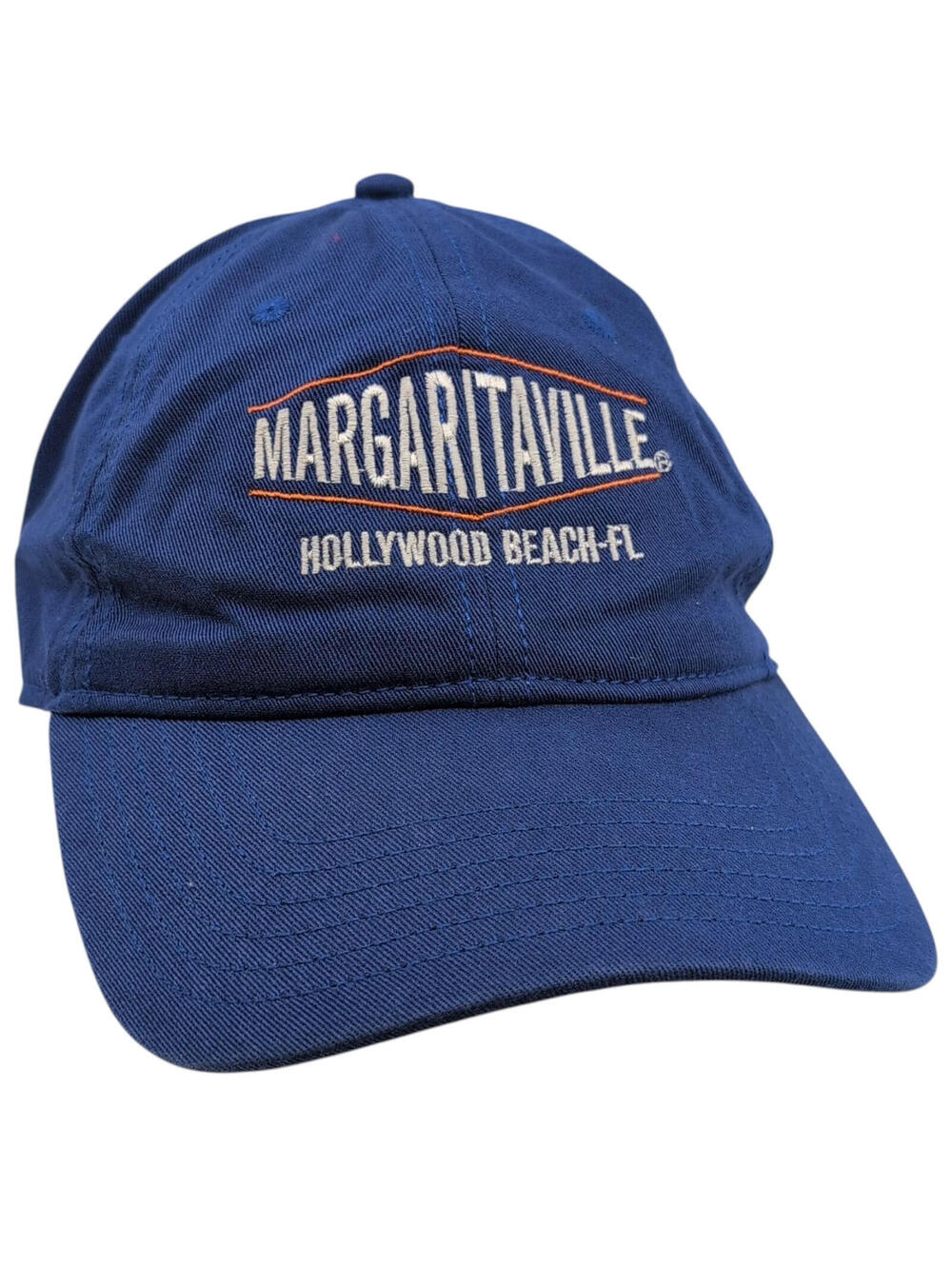 Margaritaville Hat Cap‎ One Size Blue Hollywood Beach FL Cotton Adjustable Mens